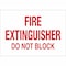 Brady Fire Extinguisher Sign, 10 in Height, 14 in Width, Fiberglass, Rectangle, English 69246 - alternate 1